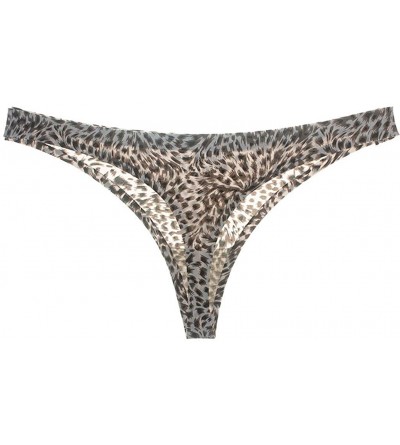 Slips Women Sexy Leopard G-String Seamless Panties T-Back Thongs Lingerie Underwear - White - CO18TTL9SZC $12.47