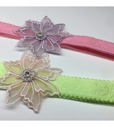 Garters & Garter Belts Colorful Wedding Garter Lace Garter Set Floral Design for Bride or Bridesmaid - Green Pink - C018XG28D...