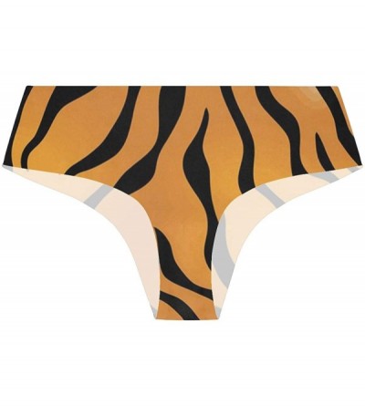 Panties Women Animal Skin Print Seamless Panties Underwear Sexy and Comfortable - Tiger - CR199GLQWL0 $15.10
