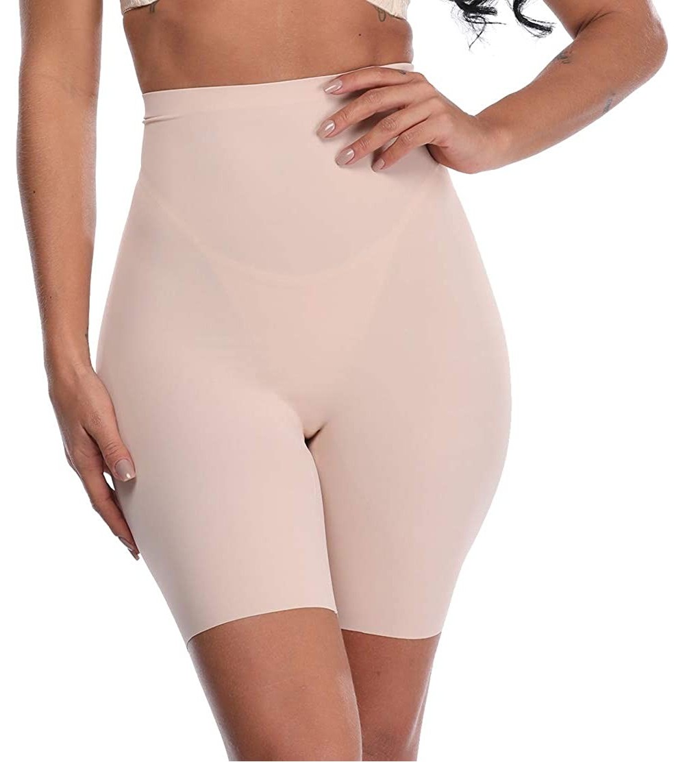 Shapewear Women's Shapewear Thigh Slimmers Comfortable Tummy Control Shaper Shorts Seamless Butt Lifter - Beige ( Light & Smo...
