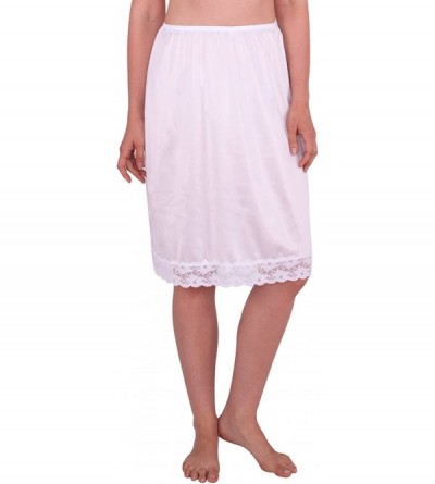 Slips Slipon Skirt (UM52020) White- 23" L - CN11TL207ZD $13.34