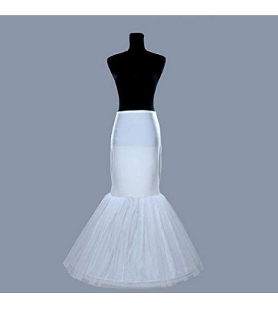 Slips Wedding Petticoat Bridal Hoop Hoopless Crinoline Half Slip Prom Underskirt Fancy Skirt - D - CM1965DU6WO $70.74