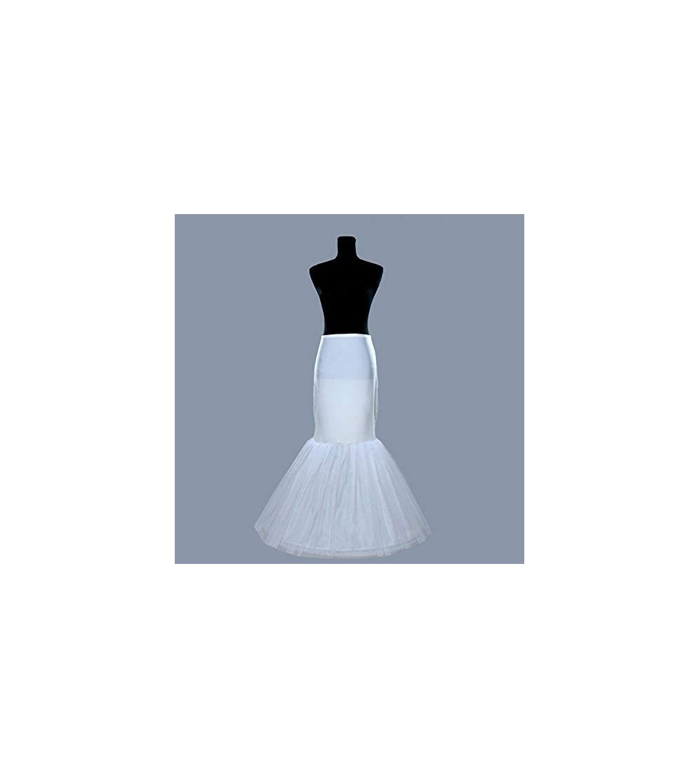 Slips Wedding Petticoat Bridal Hoop Hoopless Crinoline Half Slip Prom Underskirt Fancy Skirt - D - CM1965DU6WO $25.26