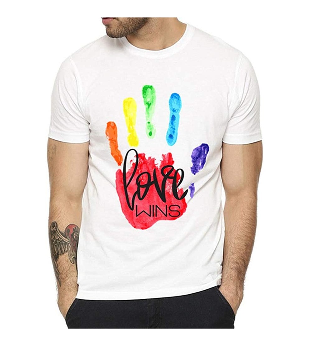 Shapewear Pride Shirt Rainbow LGBT Gay Tomboy Trans Lesbian Shirt Unisex - 29 - C918ADI2Z9E $22.78