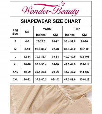 Shapewear Women Body Shaper Shapewear Compression Bodysuit Firm Control Faja Waist Shaping Cincher - Beige-1 - CA18AS44STZ $1...