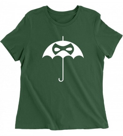 Camisoles & Tanks Umbrella Mask Eyes Womens T-Shirt - Forest Green - CJ18Q326540 $19.37