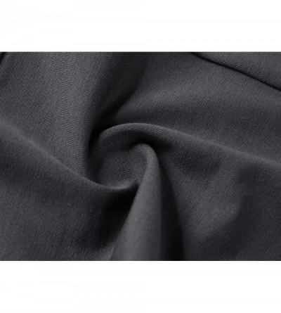Shapewear Women's Round Collar Long Sleeve Elastic Bodysuit Jumpsuit - Black - CL18M3X563Y $14.12