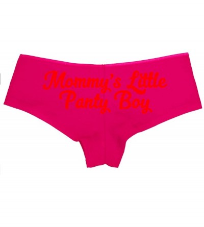 Panties Mommys Little Panty Boy for DMLB or Sissy Boys Pink Boyshort - Red - CE18NUW7N2D $15.35