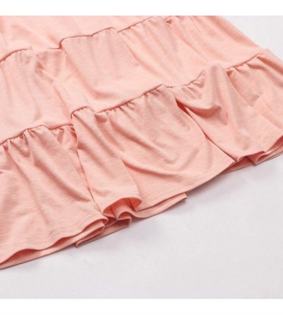 Slips Women's Boho Pockets Mini Dress Cocktail Party Dress Beach Sundress - 00aorange - CY196MLOZ8S $23.85