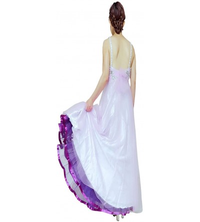 Slips Women's Floor Length Wedding Petticoat Long Underskirt for Formal Dress S-3XL - Yellow - CJ12MASTKR6 $15.32