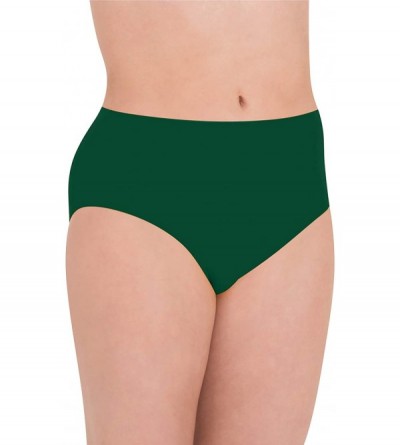 Panties Women's Athletic Brief - Forest Green - C218EQ8M92T $28.84