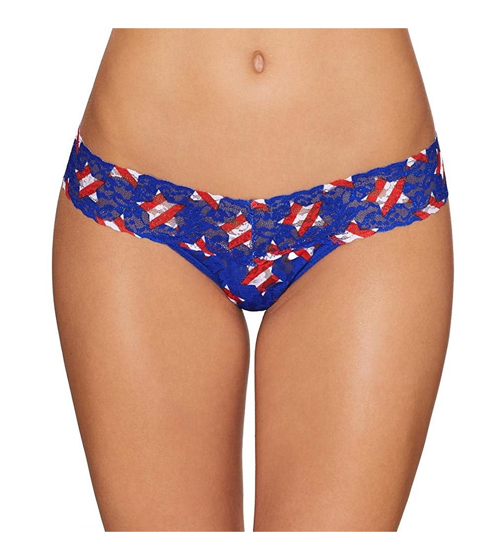 Panties Star Spangled Low Rise Thong- One Size- Stars - CM12NU6GNX8 $18.87