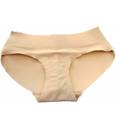 Shapewear Women Butt Hip Up Padded Panties Push up Underwear Seamless Bottom Sponge Briefs - Nude - CQ128S2PHPL $14.65
