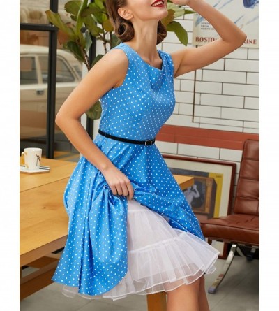 Slips Women's Crinoline Petticoat Underskirt Knee-Length Half Slips Tutu Skirt - Black - CH17YUQ467U $18.09