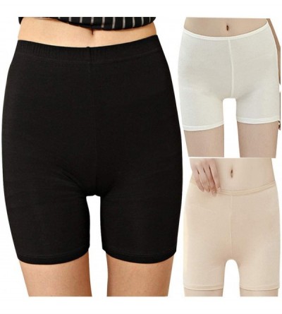 Shapewear Women's Clothing-Classic Basics Slip Shorts Smooth Lightweight Soft Leggings Stretch Boyshorts for Yoga/Workouts - ...