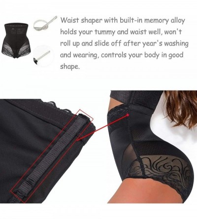 Shapewear Women Body Shaper High Waist Butt Lifter Control Thong Panty Slimmer Panties Waist Trainer - Beige - CV18RQA76I8 $1...