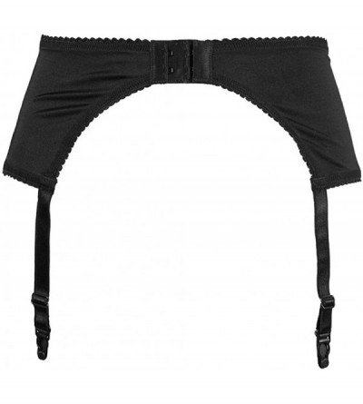 Garters & Garter Belts Women's Sexy Embroidered Lace Garter - Black - C318Y640RSA $22.52
