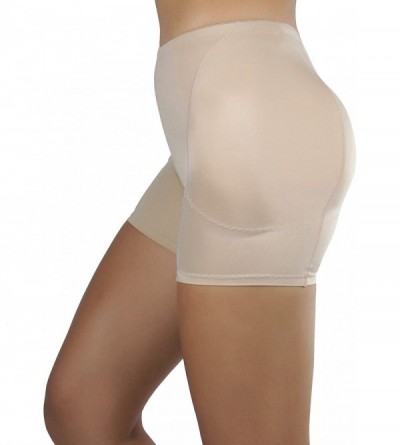 Shapewear Women's Butt and Hip Padded Panty - Beige - CM11WUU5KCN $16.31