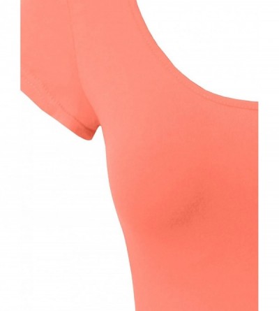 Shapewear Womens Basic Various Styles Bodysuit 11 Colors - Newbs15_coralreef - C81832MQGTQ $16.90