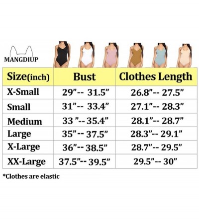 Shapewear Women's V-Neck/Square Neck Backless Camisole Adjustable Spaghetti Strap Bodysuits Jumpsuits - Camel - CD18XDKTKUX $...