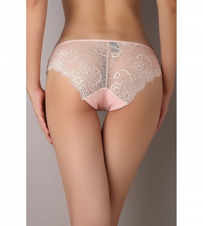 Panties Women Panties Bikini Pack Brazilian High Cut Lace Hipsters Underwear - Assorted 4 - C1186WTHXYI $14.96