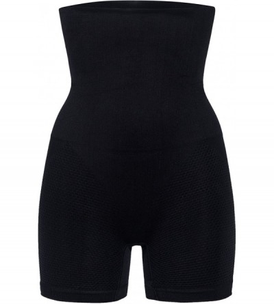 Shapewear Hi-Waist Trainer Body Shaper Butt Lifter Shapewear Shorts Tummy Control Panties - Black(2 Pack) - CL184MX058E $21.95