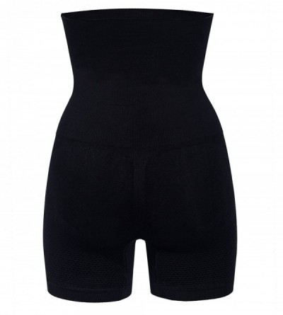 Shapewear Hi-Waist Trainer Body Shaper Butt Lifter Shapewear Shorts Tummy Control Panties - Black(2 Pack) - CL184MX058E $21.95