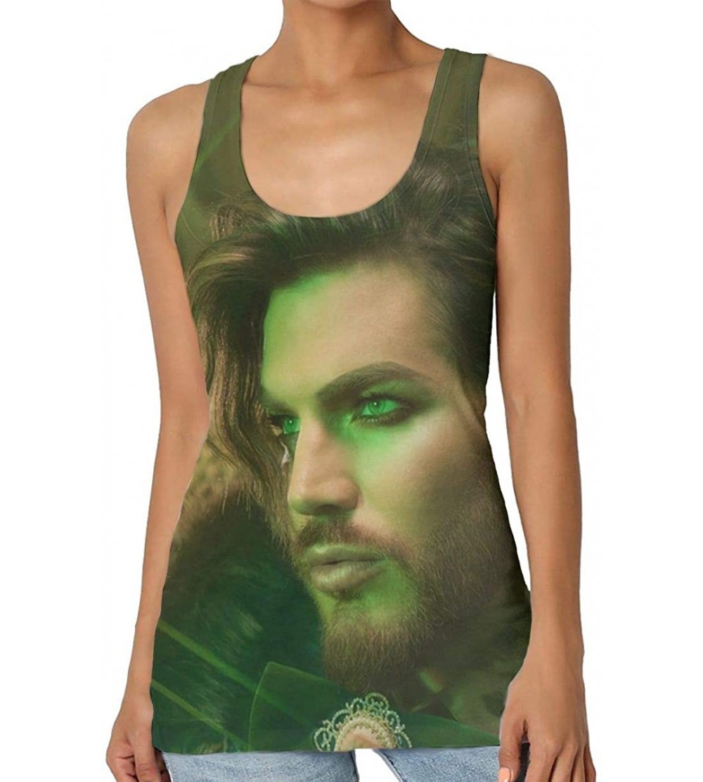 Camisoles & Tanks Adam Lambert Women's Sexy Vest Fashion Shirt Vest T-Shirt - C5196SR4GWK $21.45