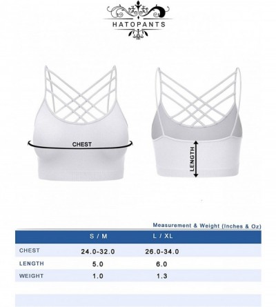 Shapewear Women's Novelty Bras Seamless Triple Criss-Cross Front Bralette Sports Bra - 102-sapphire-1 - C918LWNNTIR $9.05