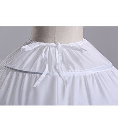 Slips Women's Petticoat 6-Hoop Puffy Ball Gown Slips Crinoline Underskirt for Prom Wedding Dress - Fuchsia - CS187AHAKQW $28.54