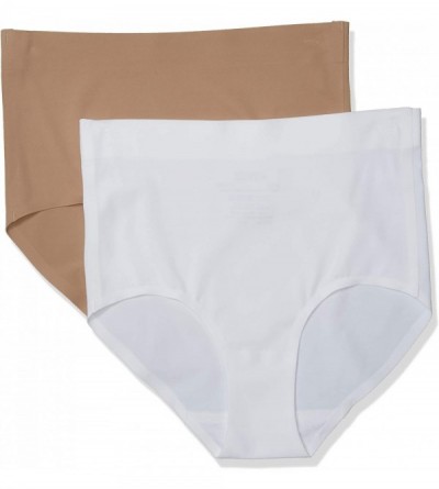 Shapewear Women's No Lines. No Lie. Everyday Shaping Brief (2 Pack) - White/Nude - CE18U43GX3K $11.17