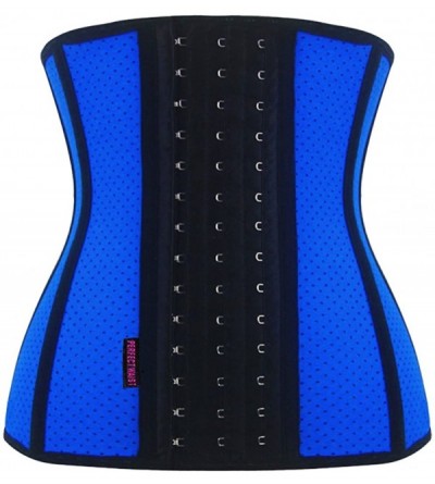 Shapewear Women's Underbust Latex Sport Girdle Waist Trainer Corsets Hourglass Body Shaper - Blue (Breathable) - CK186U8OQNW ...