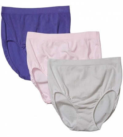 Panties Women's Underwear Seamfree Breathe Brief - 3 Pack - Crystalline Purple/Chalky Pink/Misty Moonlight - C918EZRLKA6 $29.52
