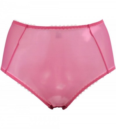 Panties 'Sheer Betty' See-Thru Powermesh Brief Knickers (PLbsk) [USA] - Pink - CZ18NM60OQM $27.23