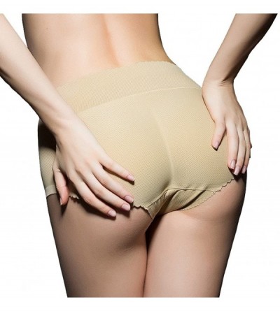 Shapewear Women Seamless Butt Lift Panties Underwear Padded Butt Hip Enhancer Shaper Panty Shapewear - Beige - C517WWGZ5DG $1...