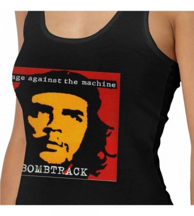 Camisoles & Tanks Rage Against The Machine Bombtrack Woman Sexy Tank Vest Classic Fashion Vest T-Shirt Black - Black - CW19DU...