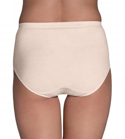 Panties Women's Tag Free Cotton Brief Panties (Regular & Plus Size) - Brief - 6 Pack - Assorted Colors - CF11IVT7YOJ $21.98