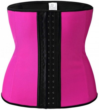 Shapewear Women's Waist Trainer- Tummy Control Corsets Latex Waist Cincher Body Shaper Sports Girdle Weight Loss-Pink-3XS - P...