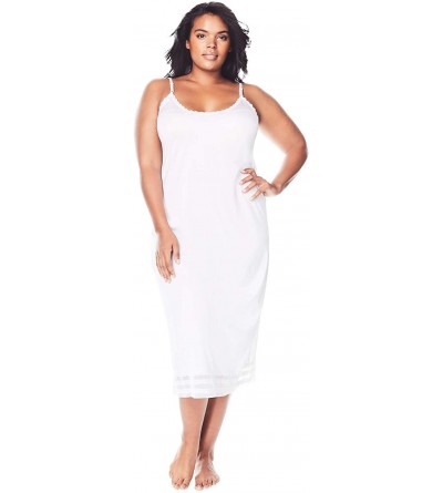 Slips Women's Plus Size Snip-To-Fit Dress Slip Full Slip - White (0013) - CV116A2RE2P $30.27