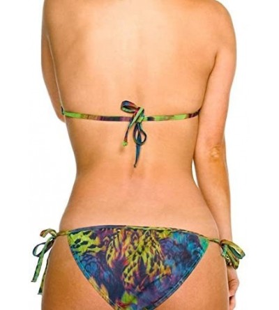 Panties Amalfi Tan Through Tie Side Bikini Tanga Swimwear - C0118W2RLIT $28.30