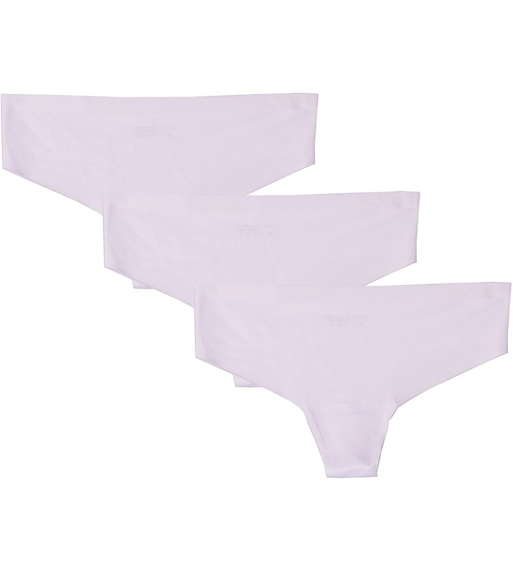 Panties Women's Sexy Thong Seamless Panties Underwear for Women No VPL - White - C817YIXUCQQ $9.40
