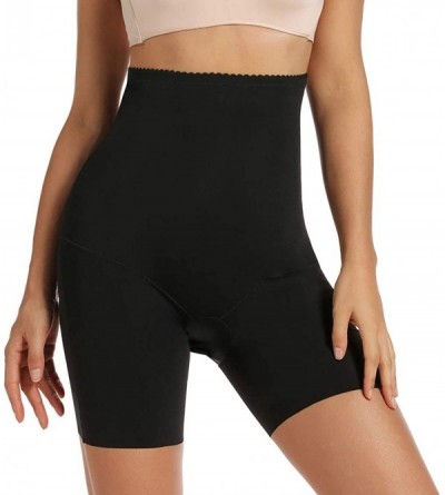Shapewear Womens Slip Short Panty High Waist Thigh Slimmer Shapewear Tummy Control Shorts for Underwear - Black-2 - CL19CS9U8...