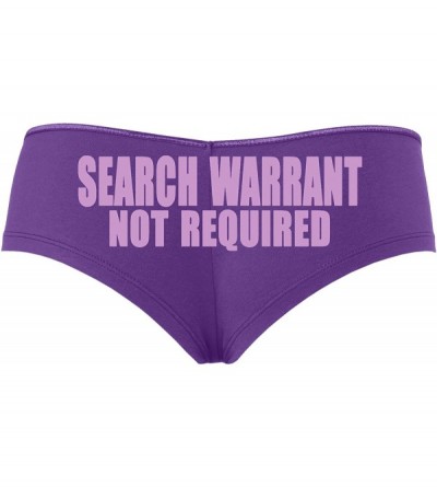 Panties Search Warrant Not RequiPurple Police Wife Girlfriend Purple Panty - Lavender - CC18STTA98X $12.17