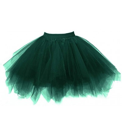 Slips Skirt Petticoat Women Ballet Tutu Underskirt in Tulle Vintage Style 50s Rockabilly Carnival Festivities - D - CI19467TT...