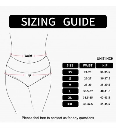 Panties Women's Multipack High Waisted Briefs Cotton Stretch Underwear Full Coverage Panties - White&2 Black&2 Gray - CI18WHD...