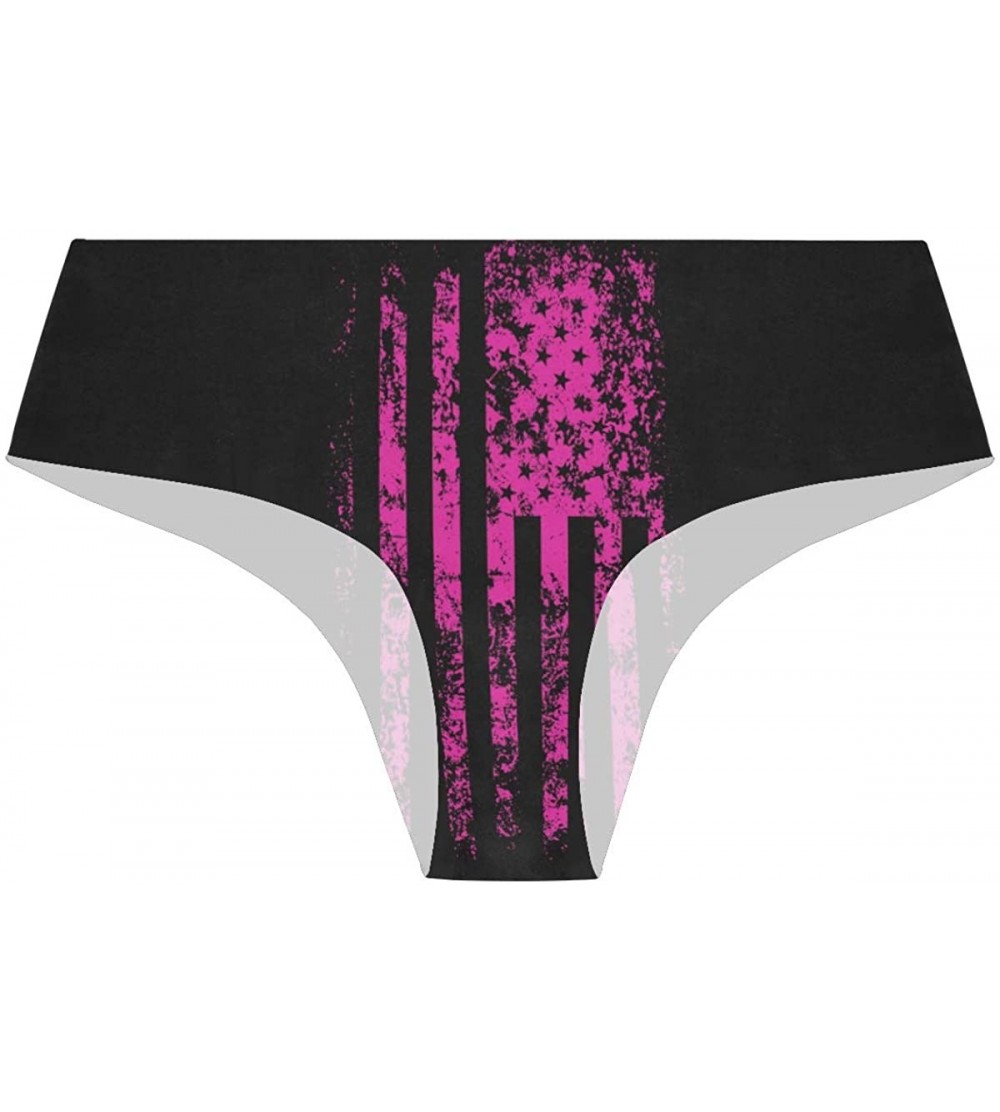 Panties Women's Hipster Panties Seamless Briefs No Show Invisible Underwear Elastic Bikini - Color25 - C719C4DII2U $14.93