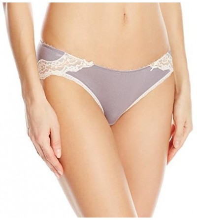 Panties Women's Modal with Lace Hipster Brief - Heather Mist/Silver Peony - CQ17Y2DGS7G $30.22