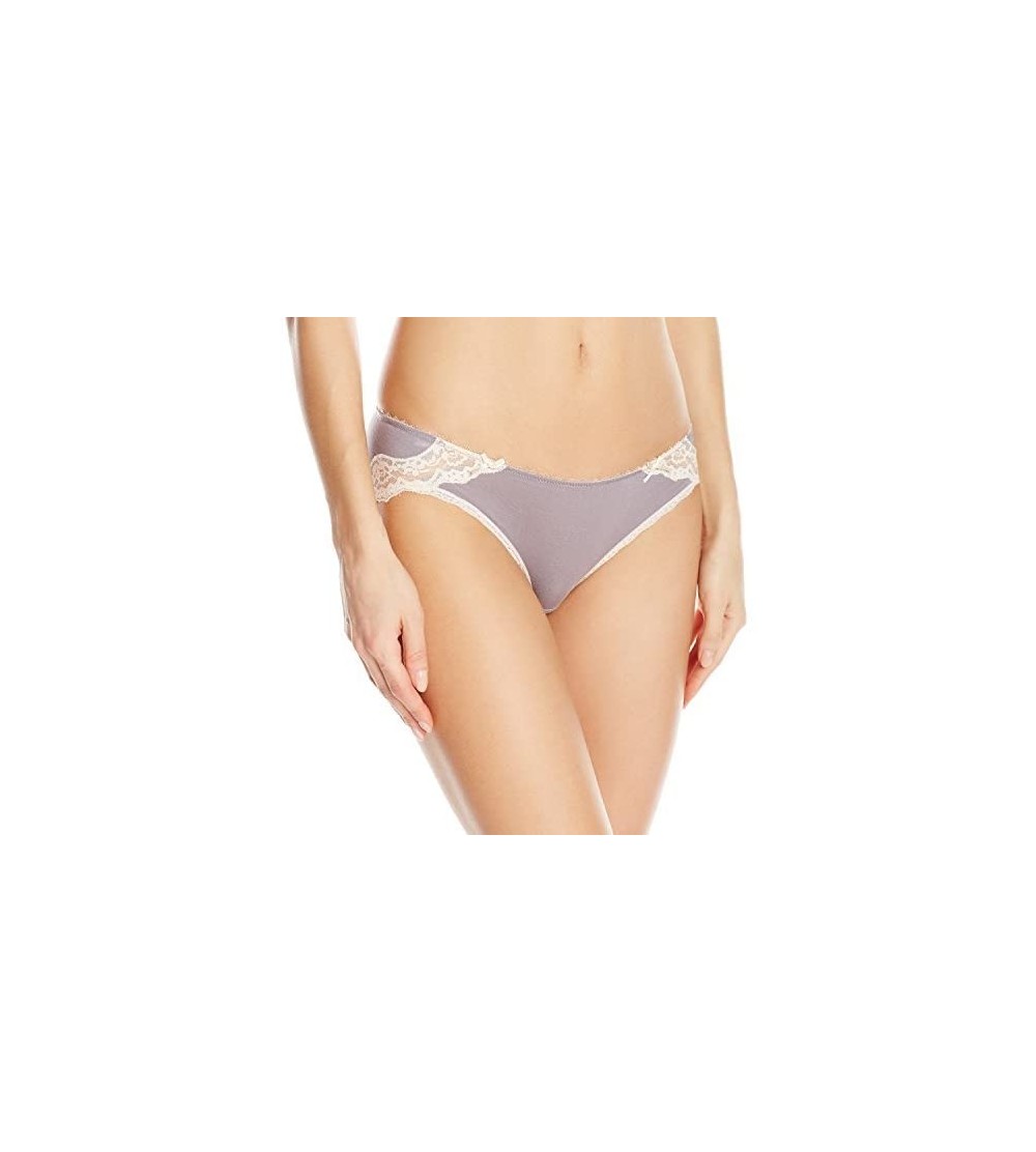 Panties Women's Modal with Lace Hipster Brief - Heather Mist/Silver Peony - CQ17Y2DGS7G $10.99