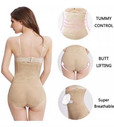 Shapewear Hi-Waist Body Shaper for Women Tummy Control Strapless Shapewear Slimming Panty Nude - CE18KAMS28K $10.14