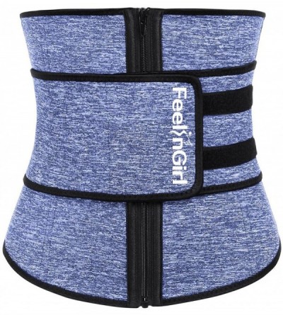 Shapewear Women Neoprene Sweat Waist Trainer Corset Trimmer Belt Waist Cincher Body Shaper Slimming - New Blue - CH18EGZ5Q26 ...